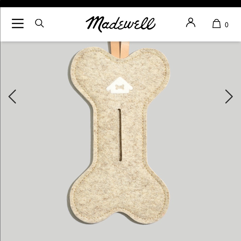 Madewell House Dogge Wool Pooch Pouch doggie bag dispenser